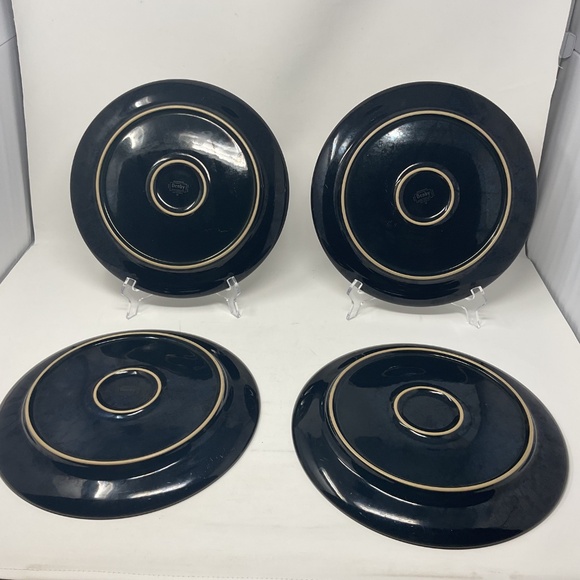 4 Denby Praline (retired) Stoneware Dinner plates - Picture 2 of 6